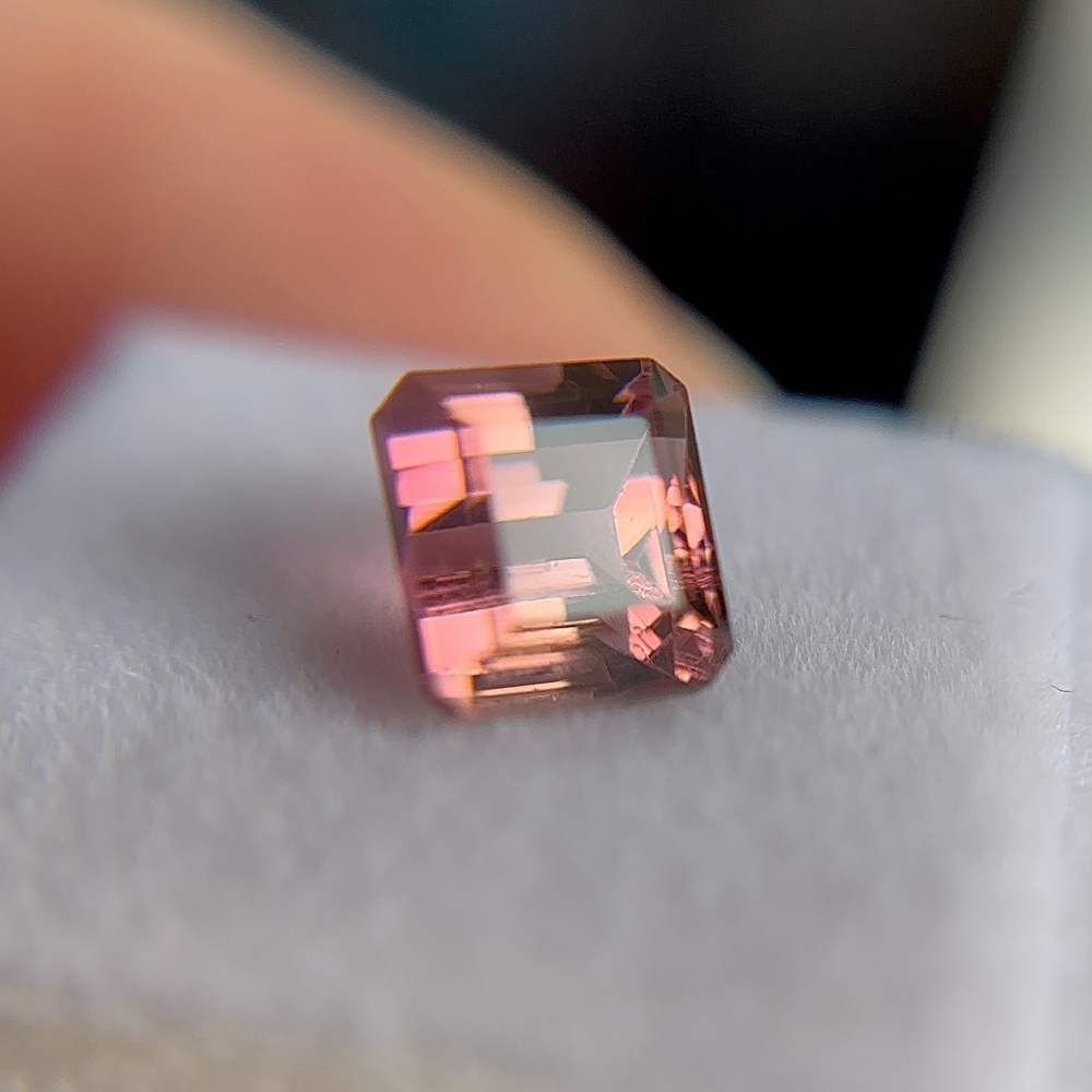 💖🧡 2.23 CT Natural BI-COLOR TOURMALINE Untreated Pink/Peach Gem